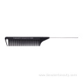 Plastic Heat Resistant Vellen Carbon Rat Tail Comb